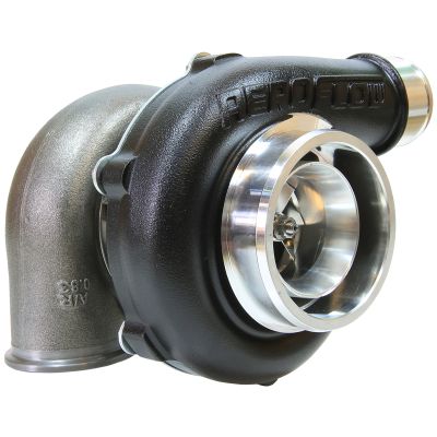 BOOSTED 5455 V-Band .83 Turbocharger 650HP, Hi Temp Black Finish